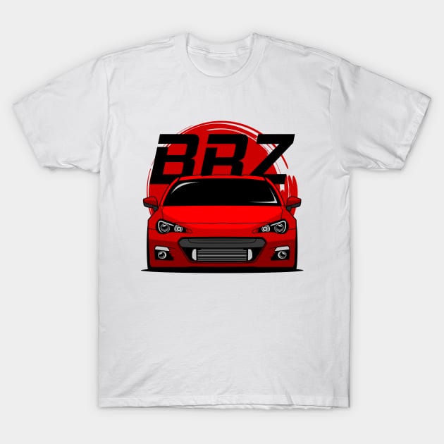 Red BRZ JDM T-Shirt by GoldenTuners